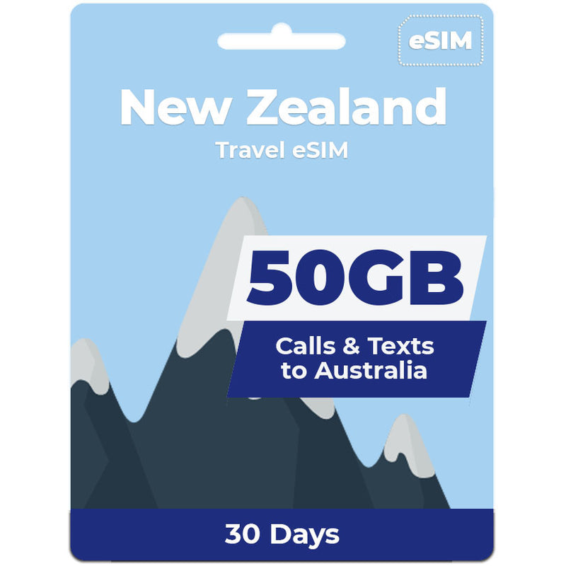 New Zealand eSIM | 30 Day | 50GB