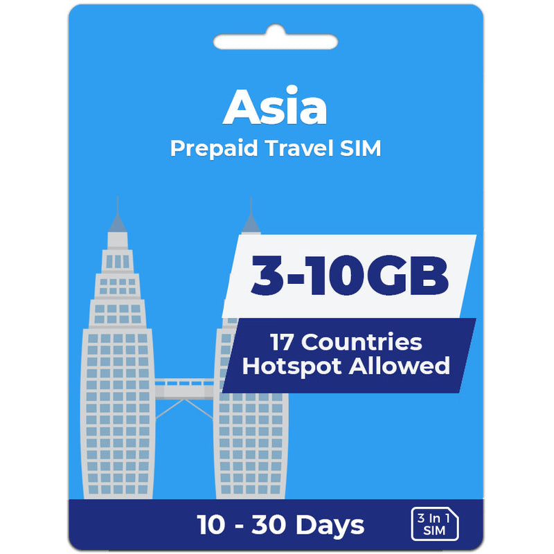 Asia Data SIM | 3GB-10GB