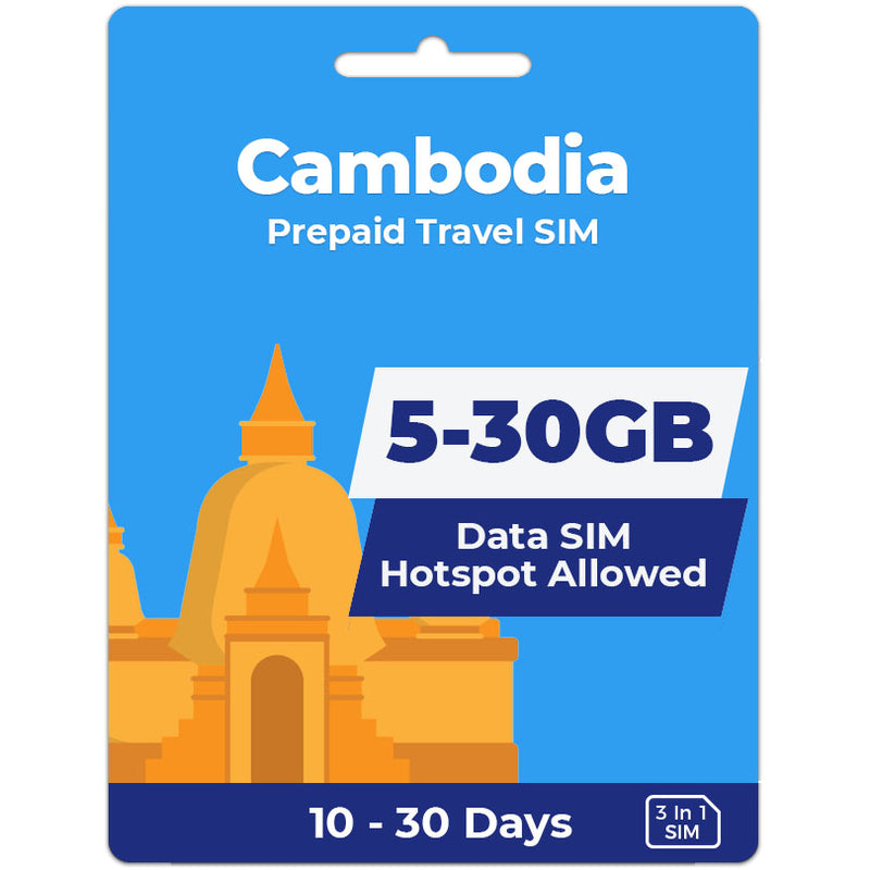 Cambodia Data SIM | 5GB-30GB