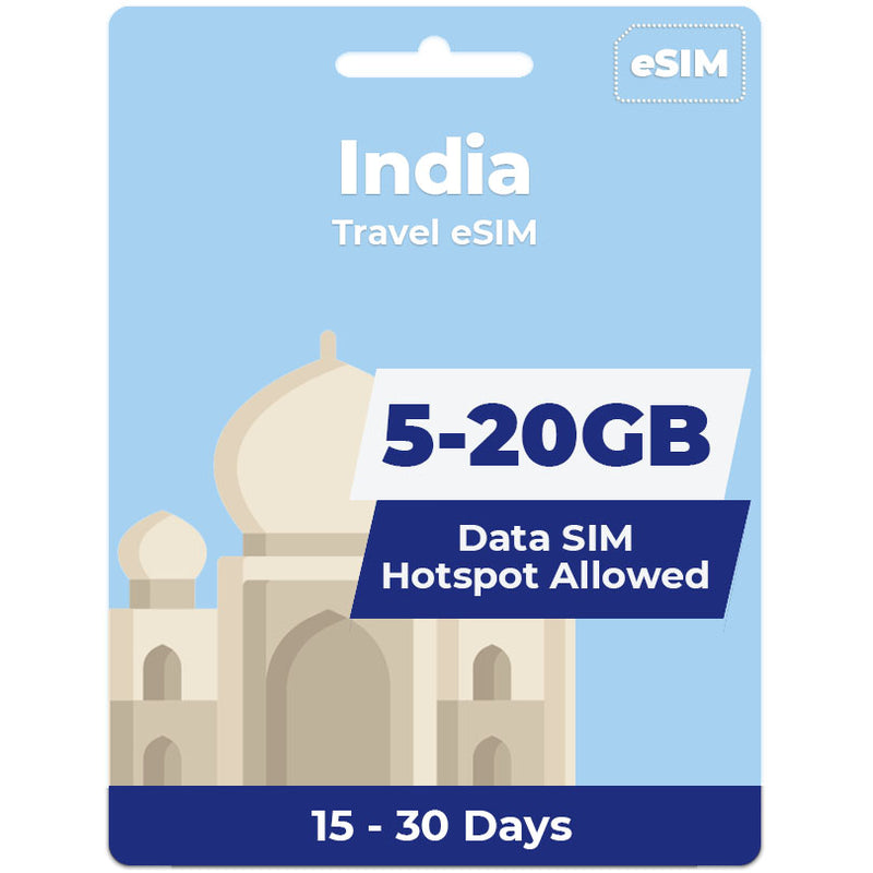 India eSIM | 5GB-50GB