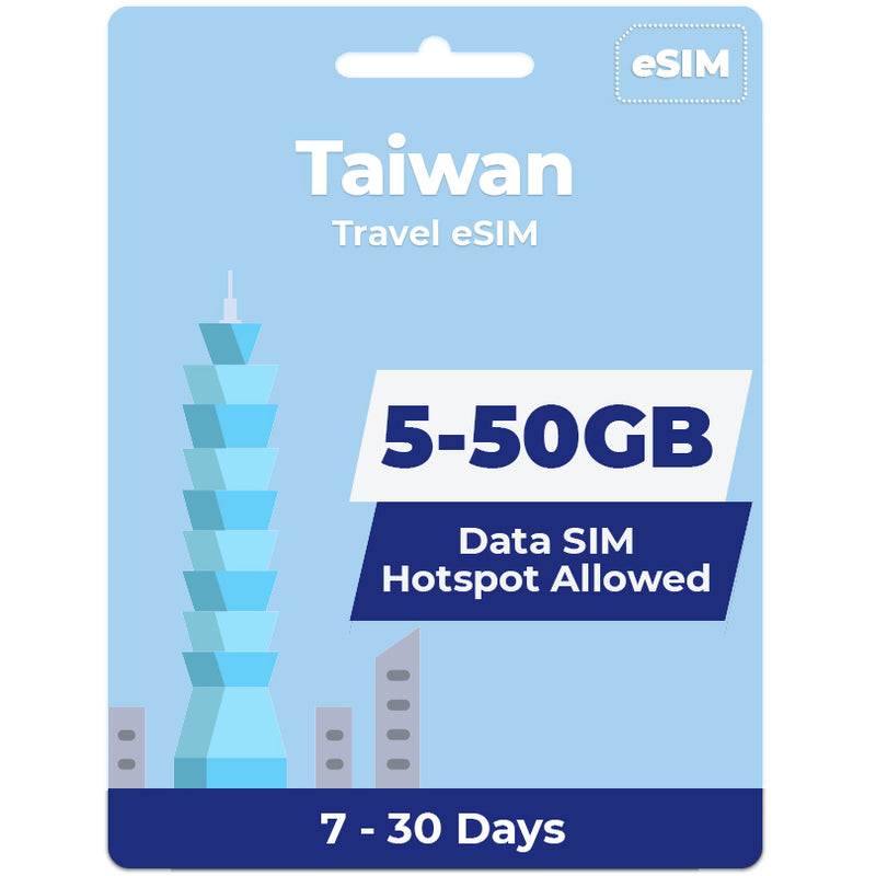 Taiwan eSIM | 5GB-50GB