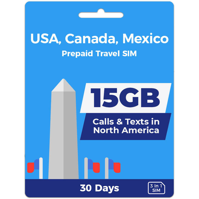 AT&T USA Sim Card - 15GB (USA , Canada, Mexico) - SimCorner – £30 GBP